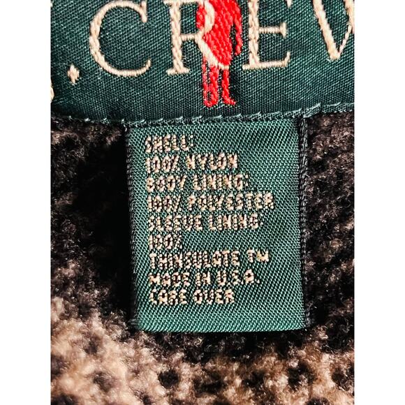 J.Crew Hoodie Coat Water Resistant Size M Flannel Fully Lined Zip Front Closure - Picture 10 of 11